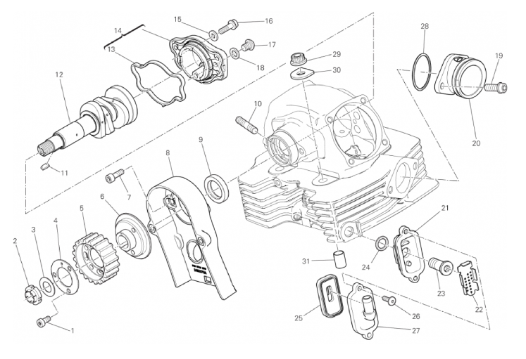 VERTICAL CYLINDER HEAD - TIMING 