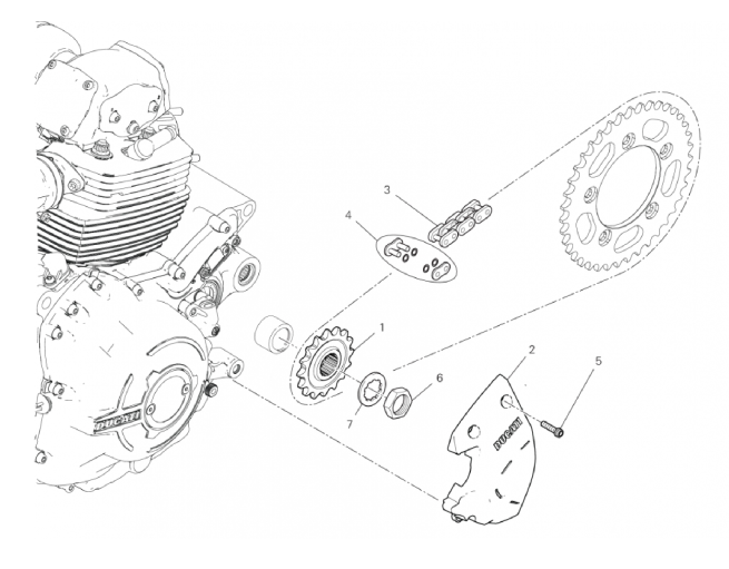 FRONT SPROCKET - CHAIN 