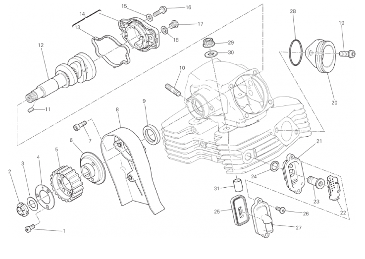 VERTICAL CYLINDER HEAD - TIMING 