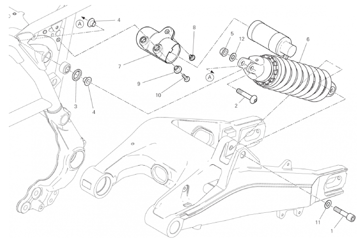 REAR SHOCK ABSORBER 