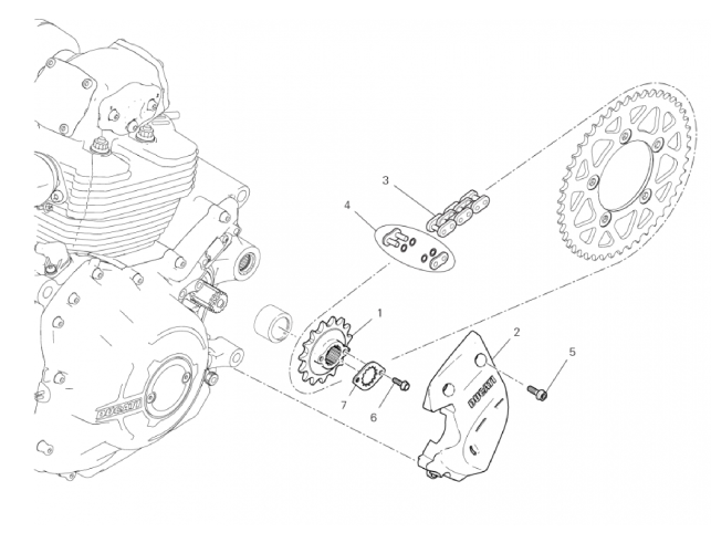 FRONT SPROCKET - CHAIN 