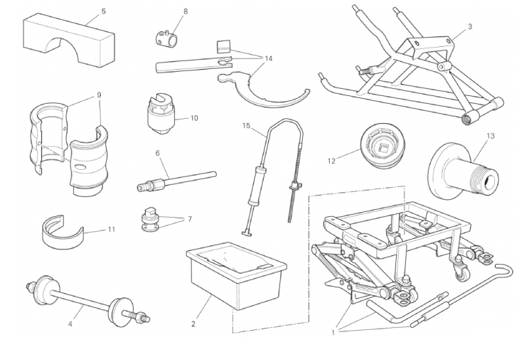 WORKSHOP SERVICE TOOLS (FRAME) 