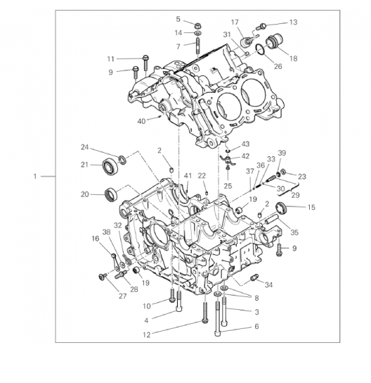 HALF-CRANKCASES PAIR 
