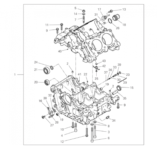 HALF-CRANKCASES PAIR 