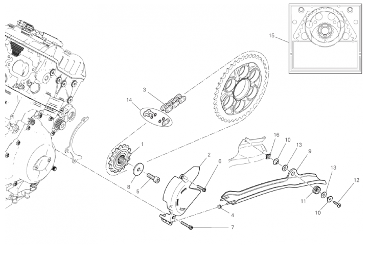 FRONT SPROCKET - CHAIN 