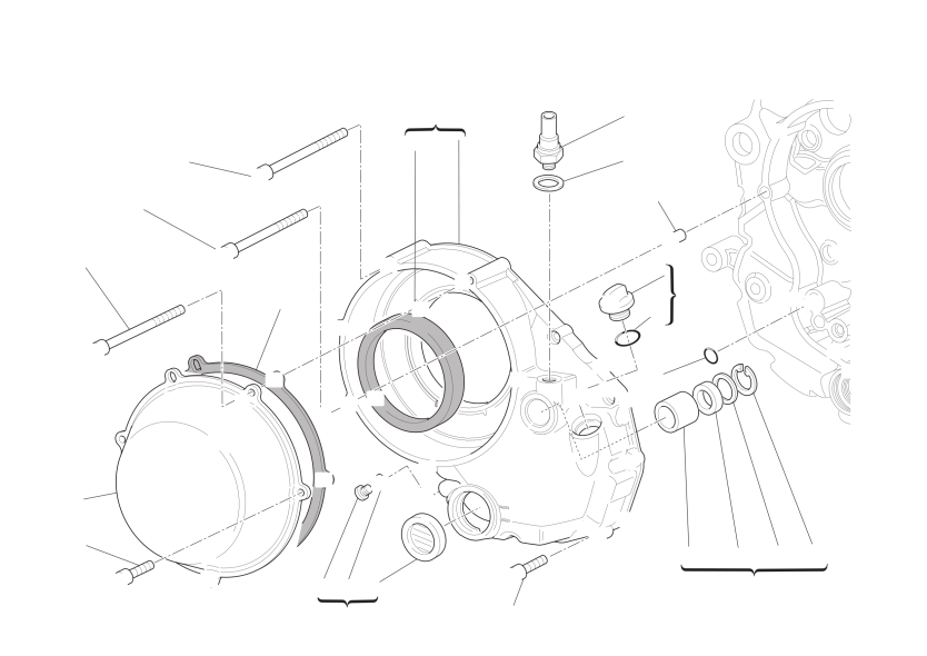 Clutch-side crankcase cover