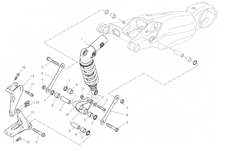 REAR SHOCK ABSORBER 