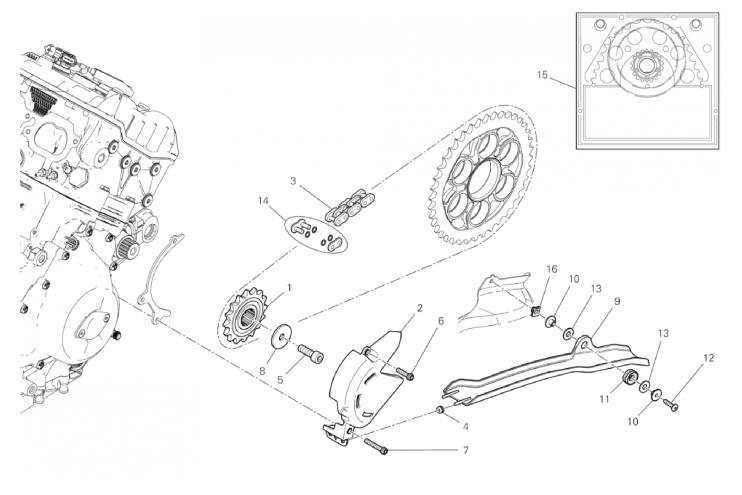 FRONT SPROCKET - CHAIN 