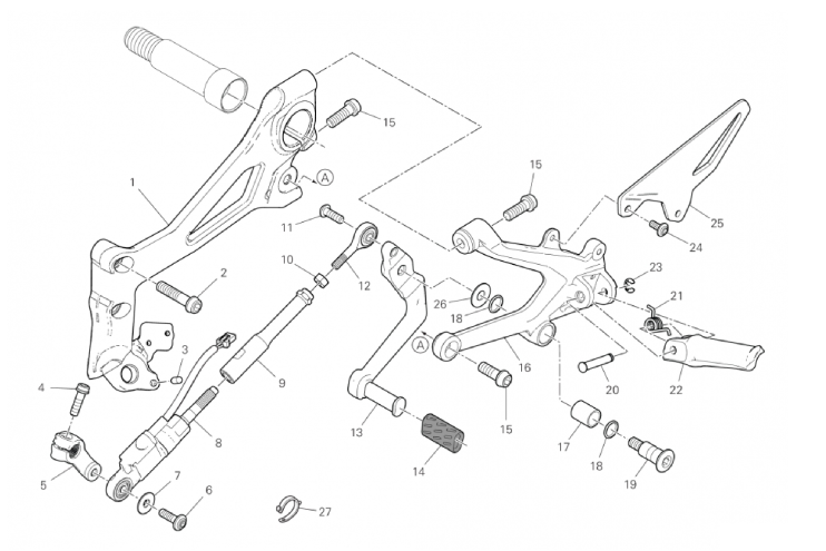 FOOTRESTS, LEFT 