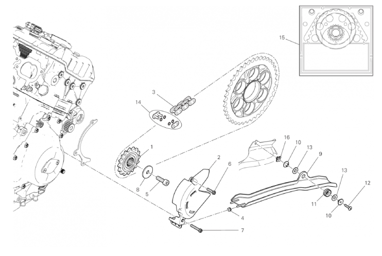 FRONT SPROCKET - CHAIN 