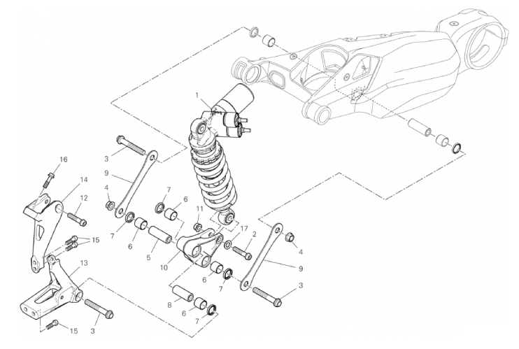 REAR SHOCK ABSORBER 