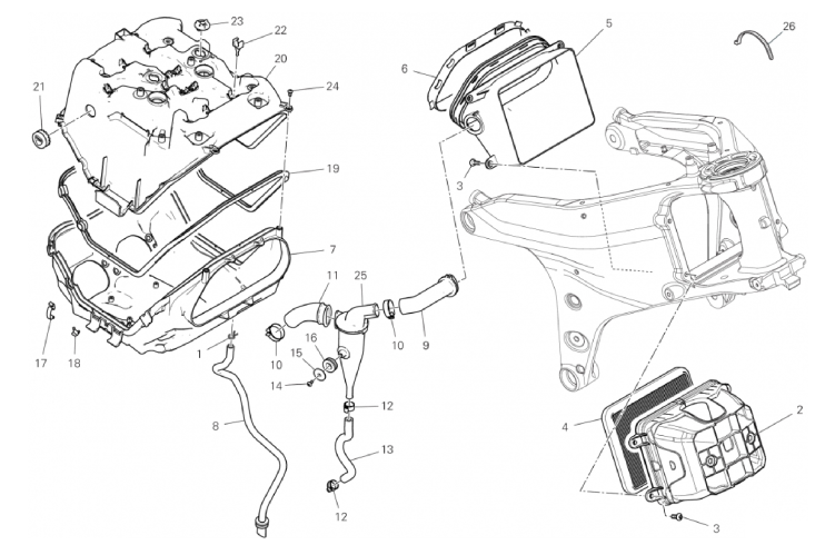 AIR INTAKE - OIL BREATHER 
