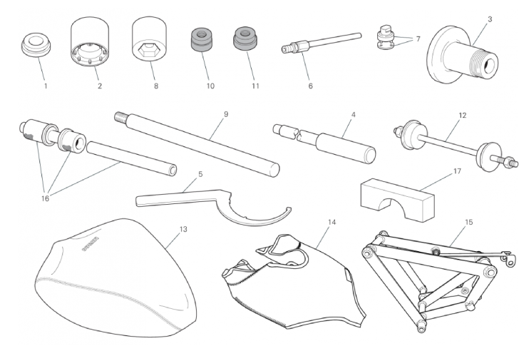 WORKSHOP SERVICE TOOLS (FRAME) 