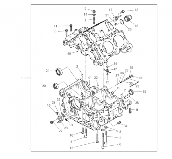 HALF-CRANKCASES PAIR 