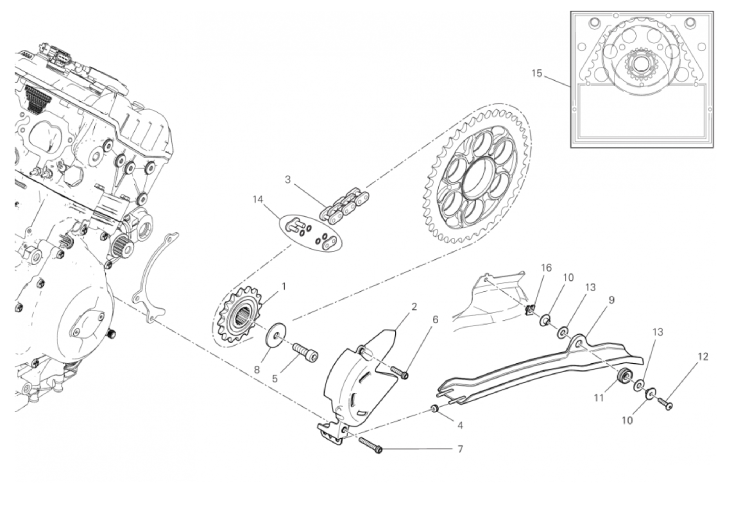 FRONT SPROCKET - CHAIN 