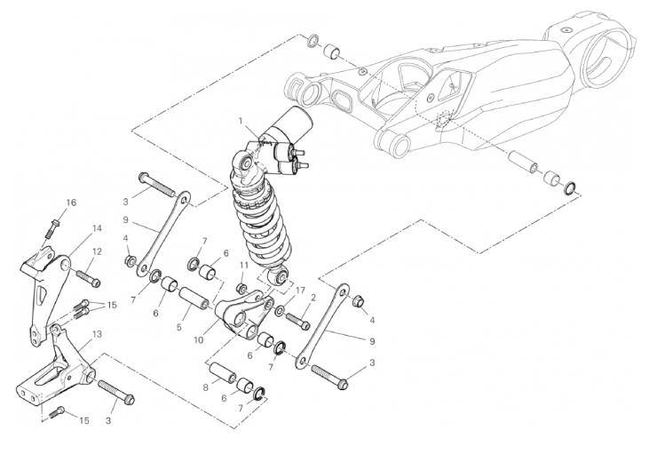 REAR SHOCK ABSORBER 