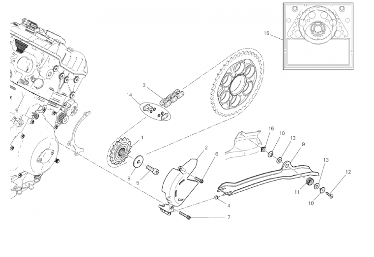 FRONT SPROCKET - CHAIN 