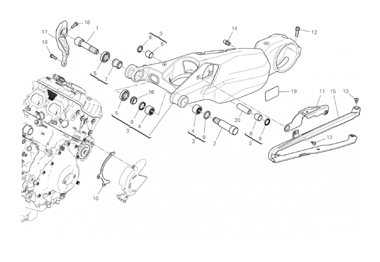 REAR SWINGING ARM 