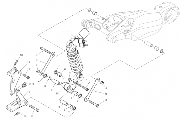 REAR SHOCK ABSORBER 