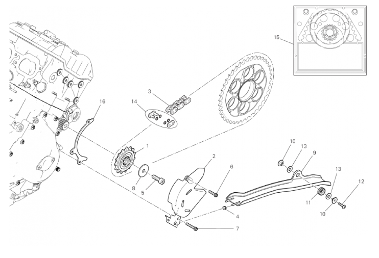 FRONT SPROCKET - CHAIN 