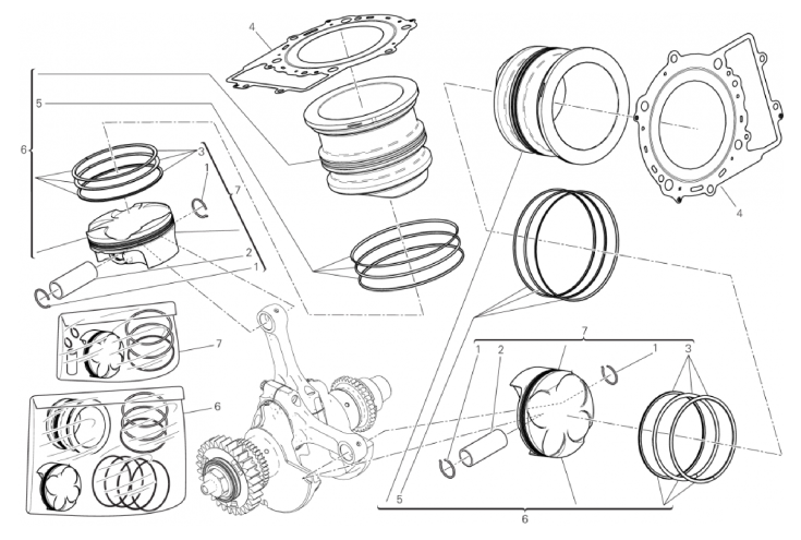 CYLINDERS - PISTONS 