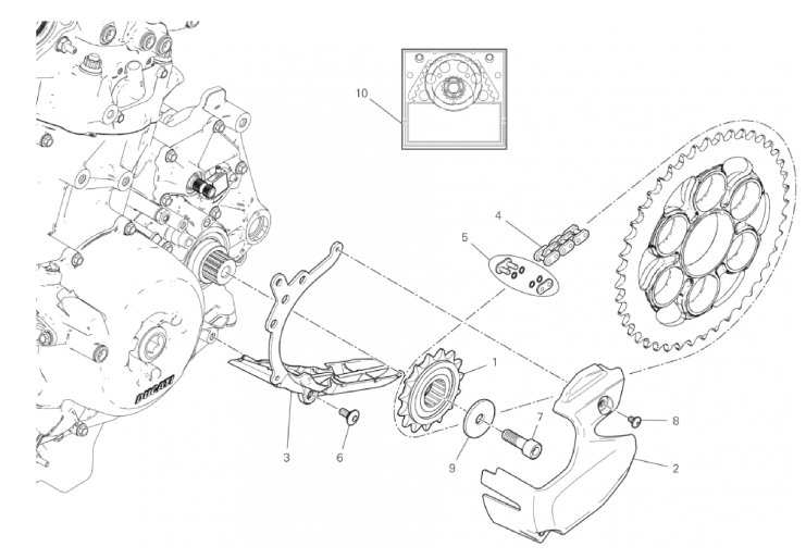 FRONT SPROCKET - CHAIN 