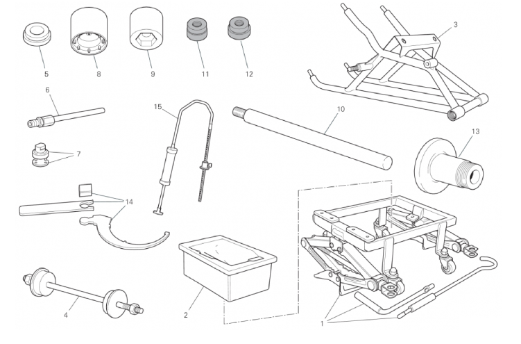 WORKSHOP SERVICE TOOLS (FRAME) 