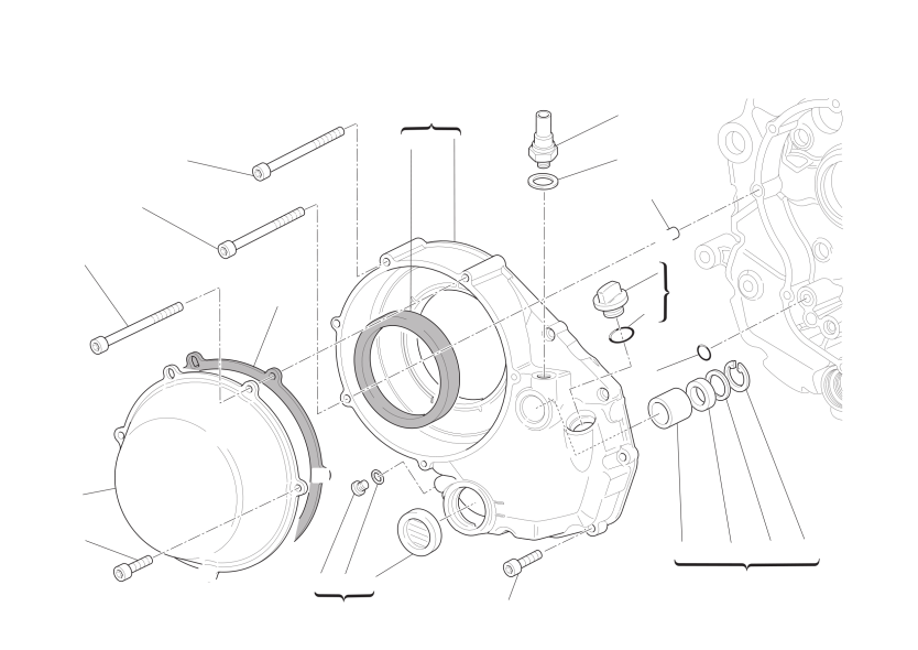 Clutch-side crankcase cover