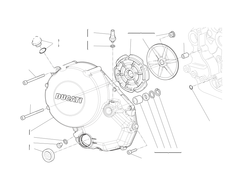 Clutch-side crankcase cover