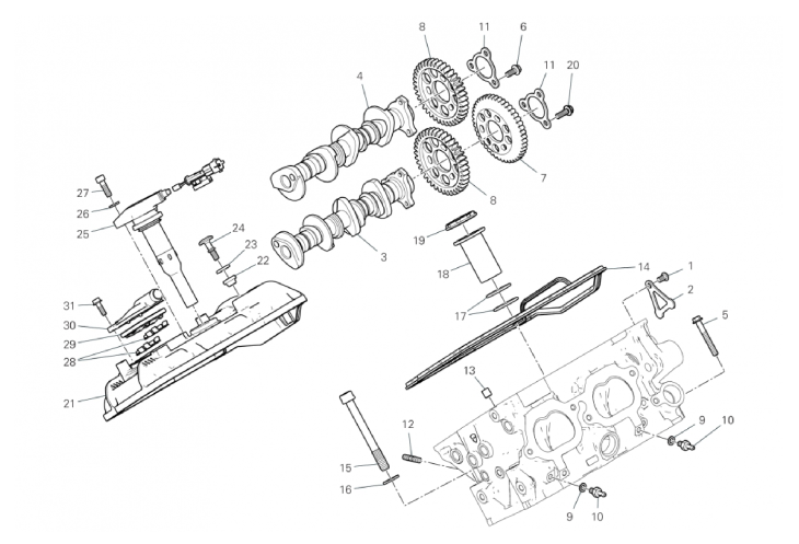 REAR HEAD - TIMING SYSTEM 