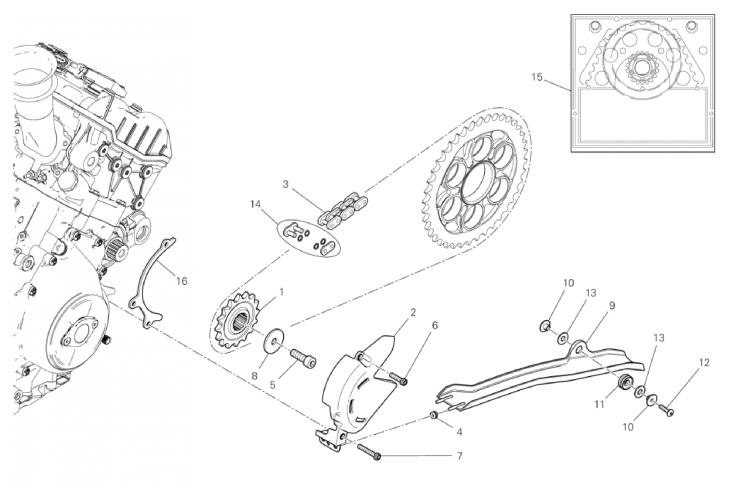 FRONT SPROCKET - CHAIN 