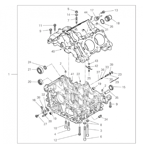 HALF-CRANKCASES PAIR 