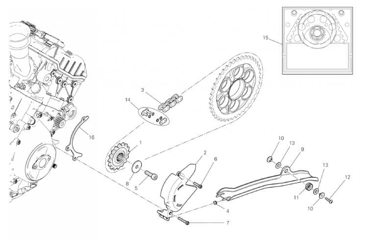 FRONT SPROCKET - CHAIN 