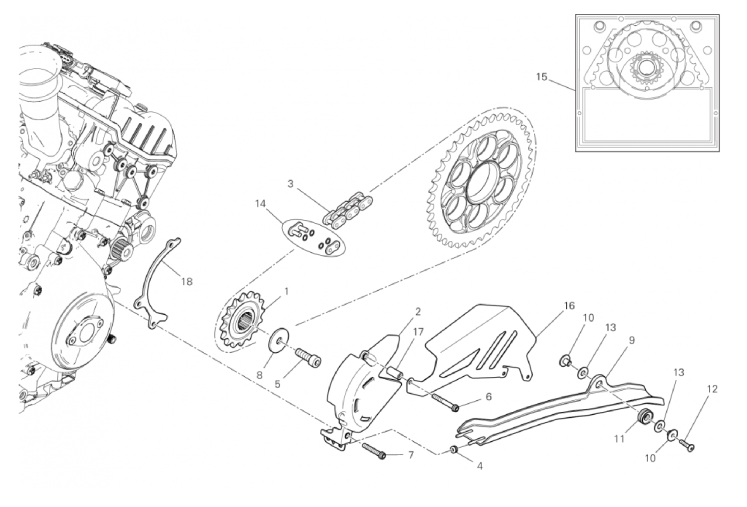 FRONT SPROCKET - CHAIN 