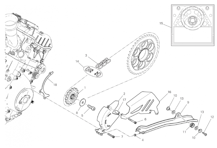 FRONT SPROCKET - CHAIN 