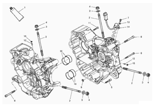 HALF-CRANKCASES PAIR 