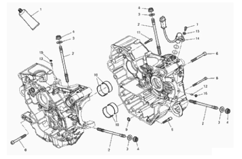 HALF-CRANKCASES PAIR 