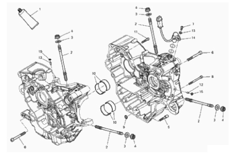 HALF-CRANKCASES PAIR 