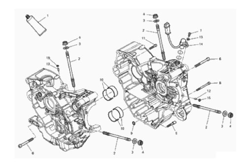 HALF-CRANKCASES PAIR 