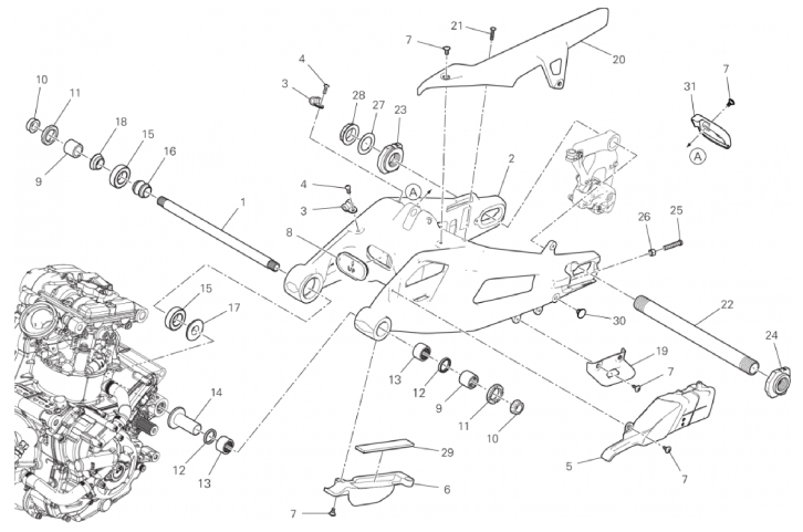 REAR SWINGING ARM 