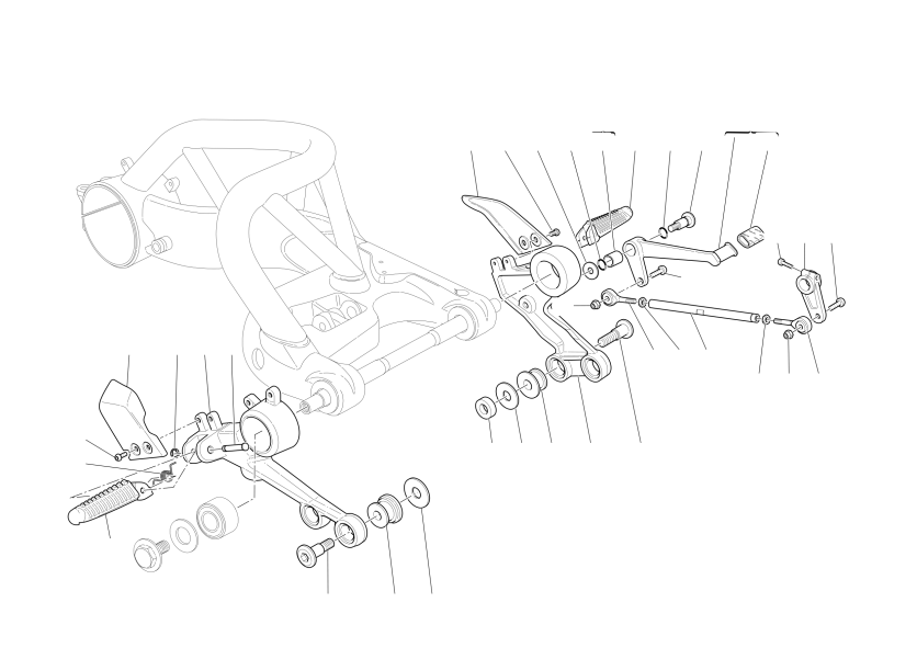 GEARCHANGE LEVER - FOOTREST