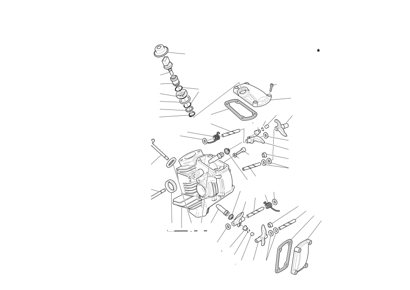 Horizontal cylinder head