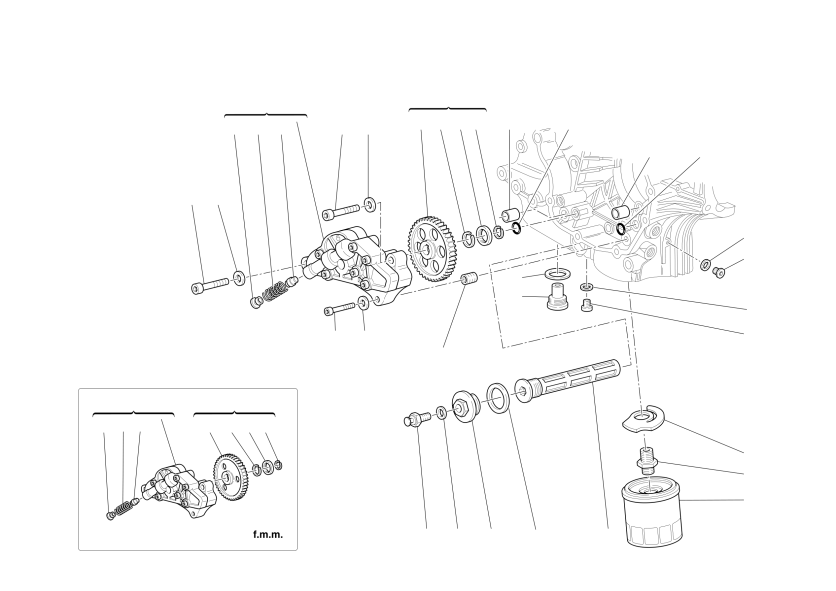 FILTERS AND OIL PUMP