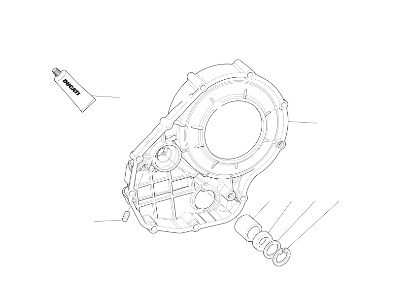 Clutch-side crankcase cover