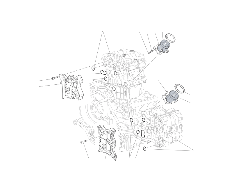 Manifolds and cylinder head covers