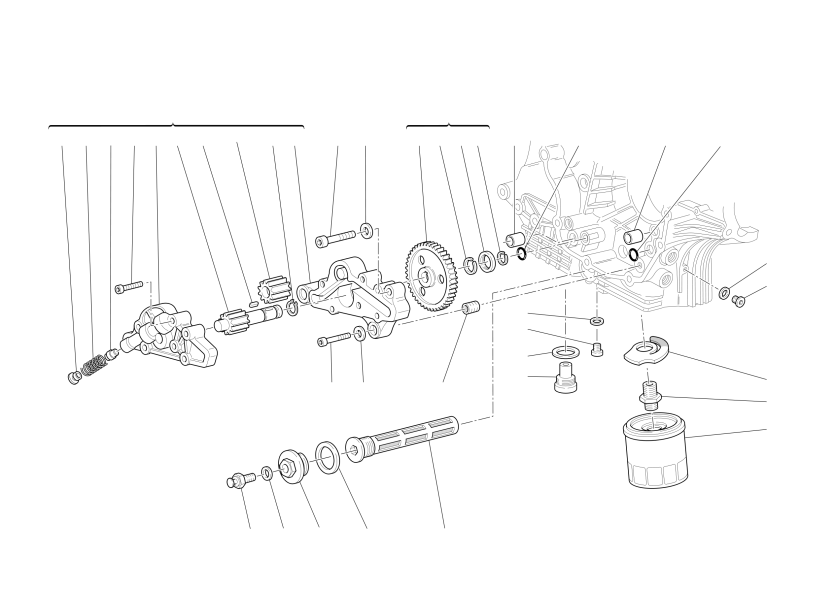 FILTERS AND OIL PUMP