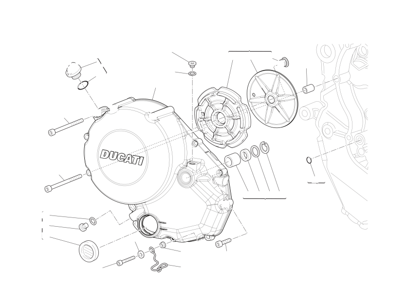 Clutch-side crankcase cover