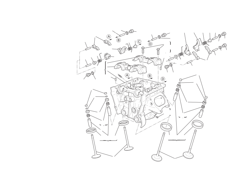 Vertical cylinder head