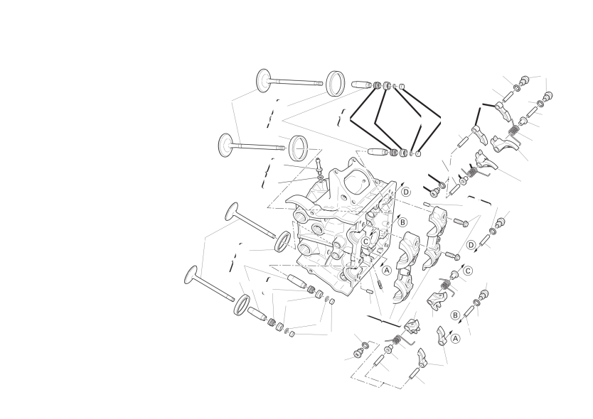 Horizontal cylinder head