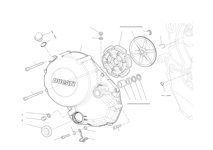 Clutch-side crankcase cover